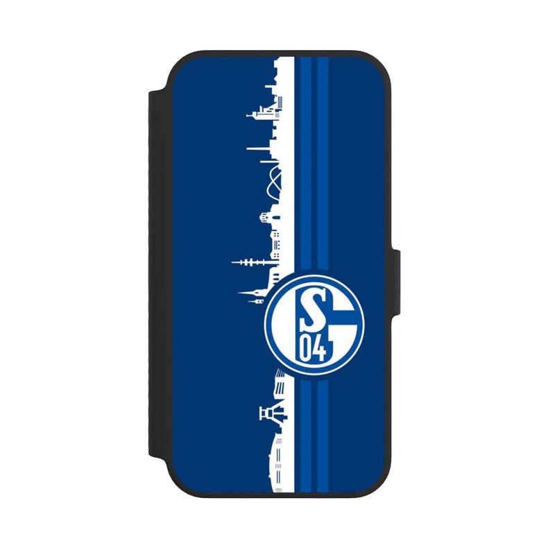 iPhone 14 NIVOflip Schalke 04 Skyline Blau