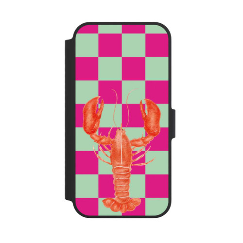Apple iPhone 14 NIVOflip Pink Checkers Lobster