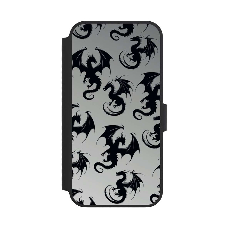 iPhone 14 NIVOflip Dragon Pattern Grey