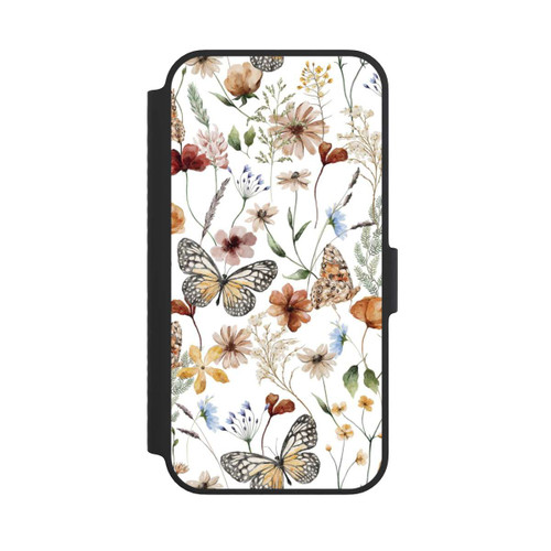 Apple iPhone 14 NIVOflip Wildflowers and Butterflies Pattern