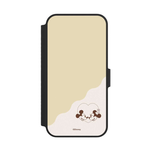 Apple iPhone 14 NIVOflip Mickey and Minnie Love Heart Beige