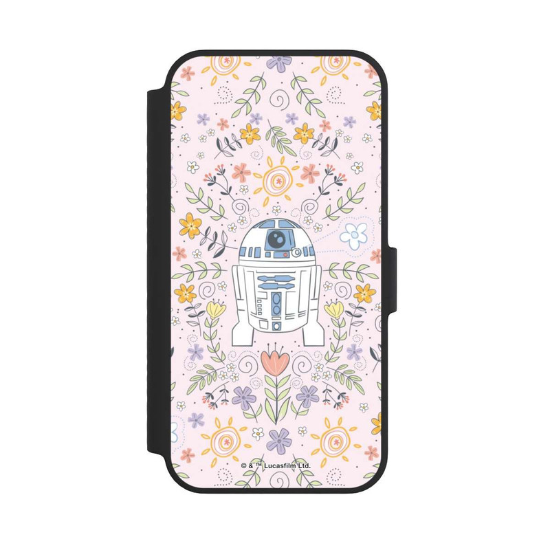 iPhone 14 NIVOflip R2D2 Blumen Muster