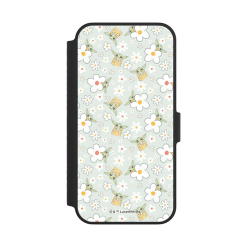 Apple iPhone 14 NIVOflip Baby Yoda Blumen Muster