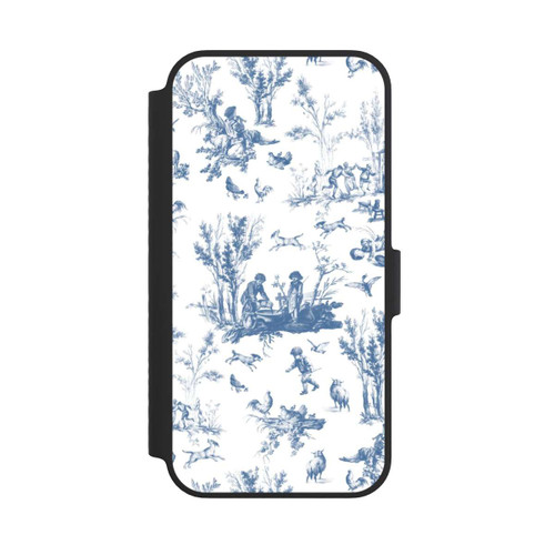 Apple iPhone 14 NIVOflip Blaue Landschaft Vintage Keramik Pattern