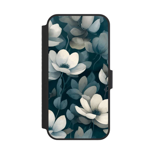 Apple iPhone 14 NIVOflip Negative Flower Petrol White with AI