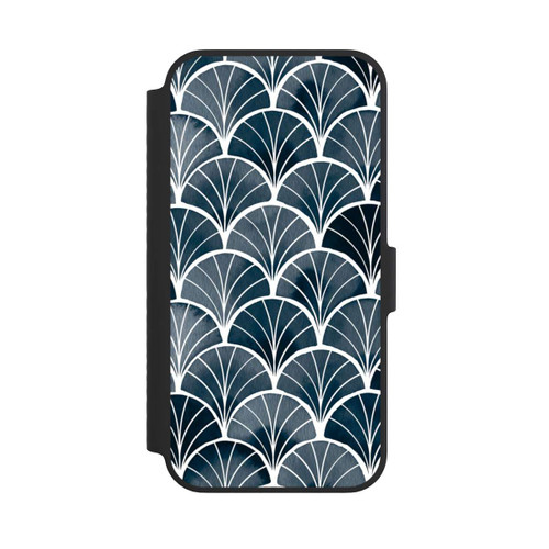 Apple iPhone 14 NIVOflip Botanische Brise Art Deco Grau