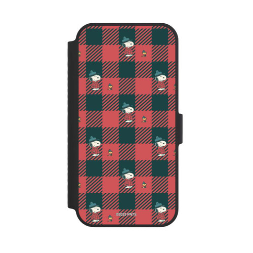 Apple iPhone 14 NIVOflip Peanuts Red Tartan Pattern