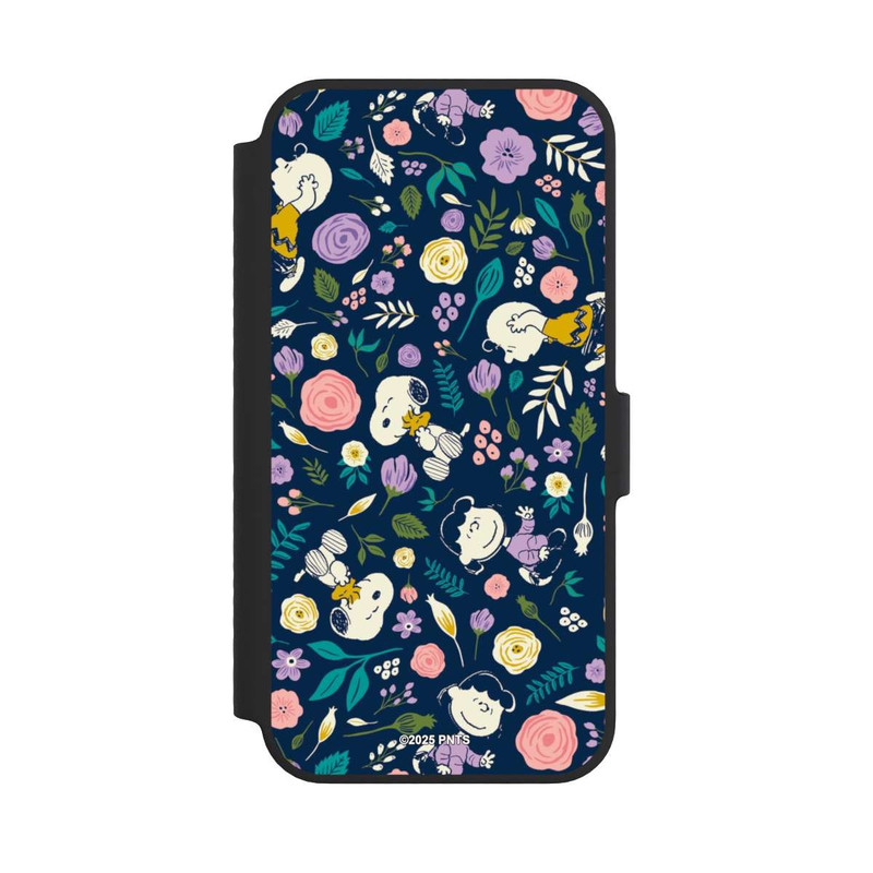 iPhone 14 NIVOflip Peanuts Dark Flower Pattern