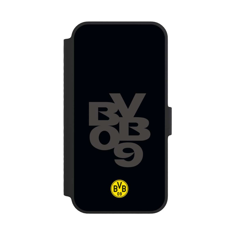 iPhone 14 NIVOflip BVB09 Grau Schwarz