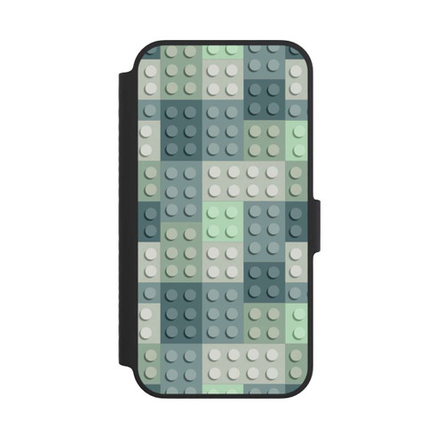 Apple iPhone 14 NIVOflip Grünes Blockmuster