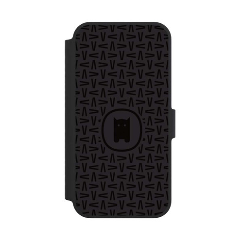 Apple iPhone 14 NIVOflip Nivocase Muster Schwarz Grau