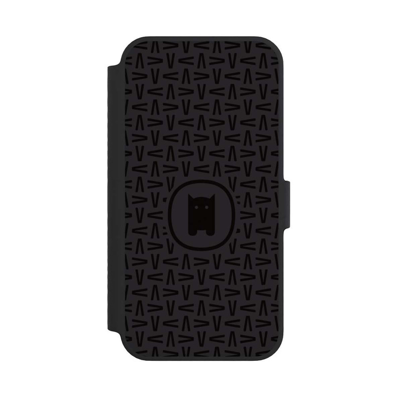 iPhone 14 NIVOflip Nivocase Muster Schwarz Grau