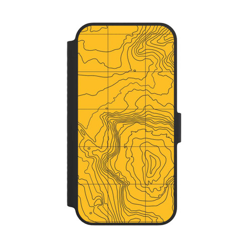 Apple iPhone 14 NIVOflip Berg gelbe Linien