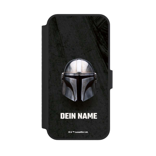 Apple iPhone 14 NIVOflip Star Wars Mandalorian Black Helmet Personalisierbar