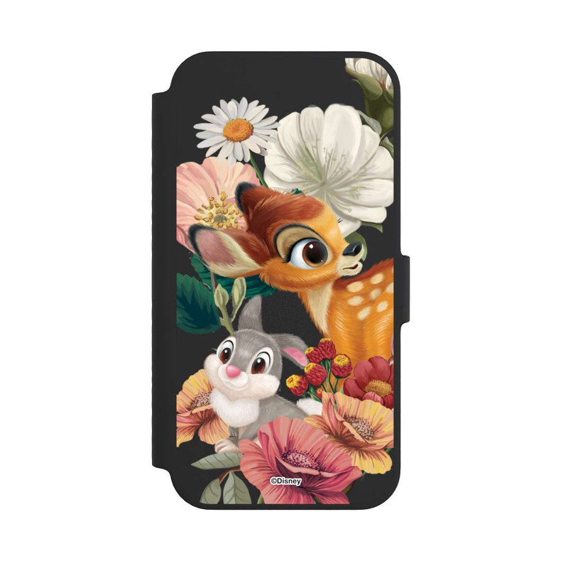 iPhone 14 NIVOflip Bambi und Klopfer Blumen Transparent