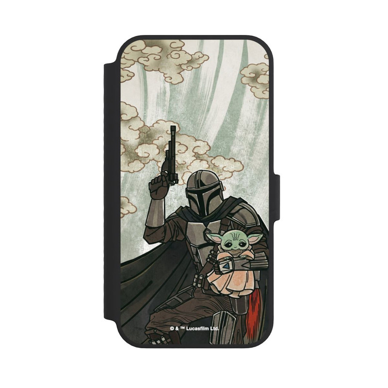 iPhone 14 NIVOflip Mandalorian and Child style japonais
