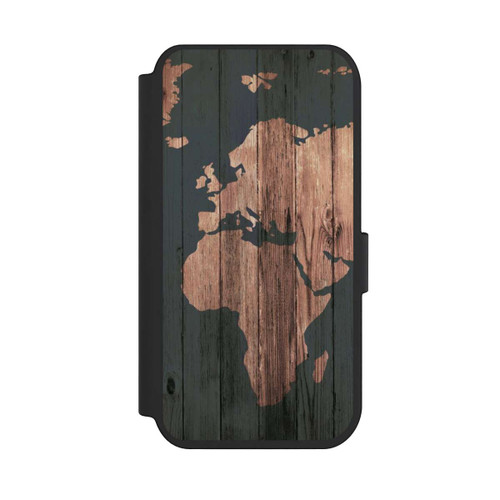 Apple iPhone 14 Pro NIVOflip Wooden World Map