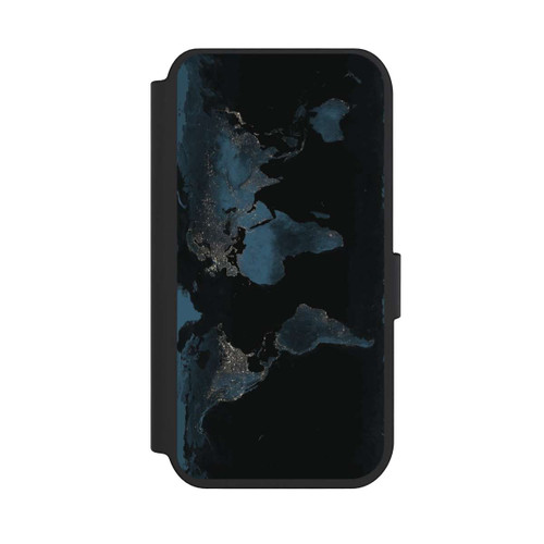 Apple iPhone 14 Pro NIVOflip Carte du Monde Nuit