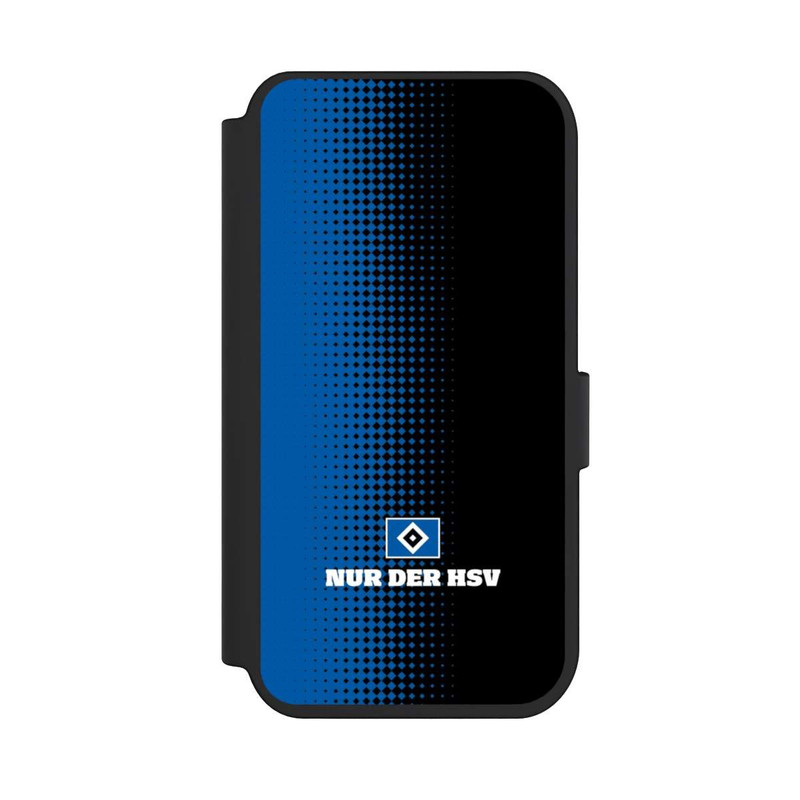 iPhone 14 Pro NIVOflip Nur der HSV - Rautenraster Schwarz