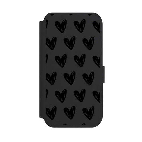 Apple iPhone 14 Pro NIVOflip Herzen Schwarz ohne Hintergrund