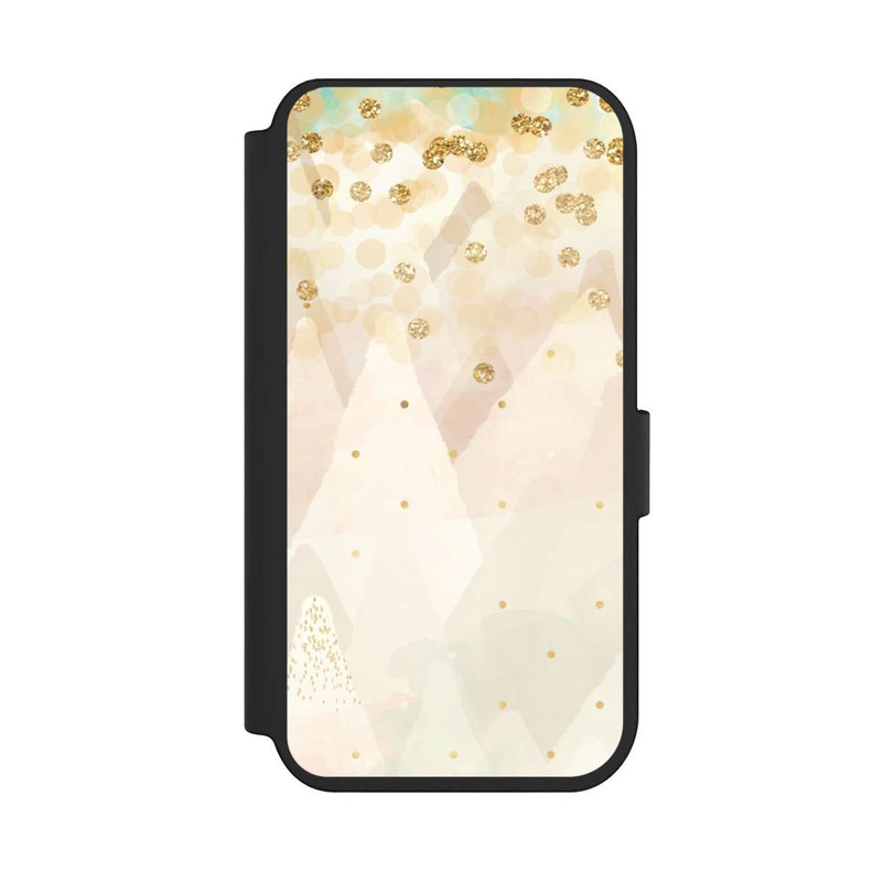 iPhone 14 Pro NIVOflip Gold Glitter Snow Look
