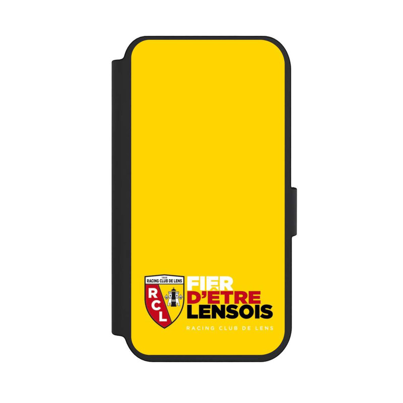 iPhone 14 Pro NIVOflip Fond Logo RCL Jaune