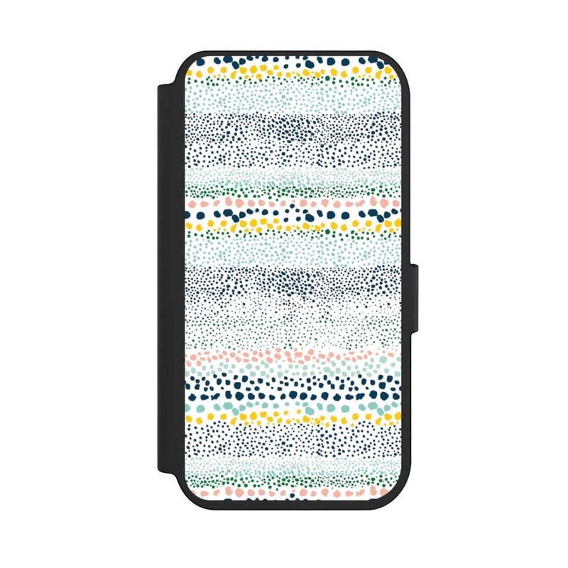 iPhone 14 Pro NIVOflip Kleine Punkte, strukturiertes Weiß