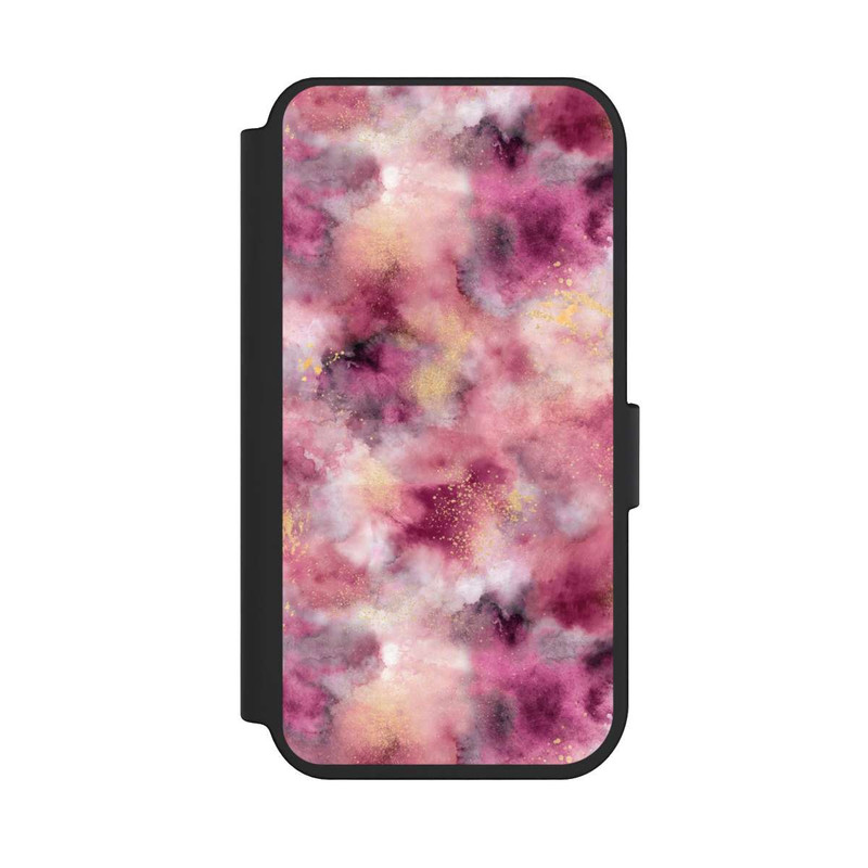 iPhone 14 Pro NIVOflip Rauchiges Marmoraquarell rosa