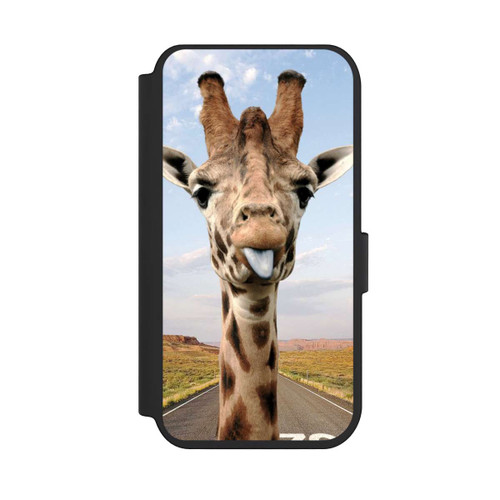 Apple iPhone 14 Pro NIVOflip Giraffe auf der Straße