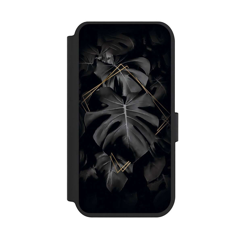 iPhone 14 Pro NIVOflip Schwarze Blätter