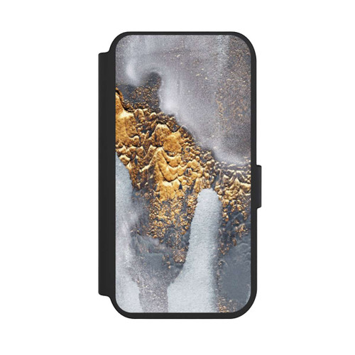 Apple iPhone 14 Pro NIVOflip Beton-Gold-Glitzerlook