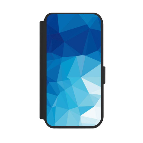 Apple iPhone 14 Pro NIVOflip Mosaïque Polygonale Bleue