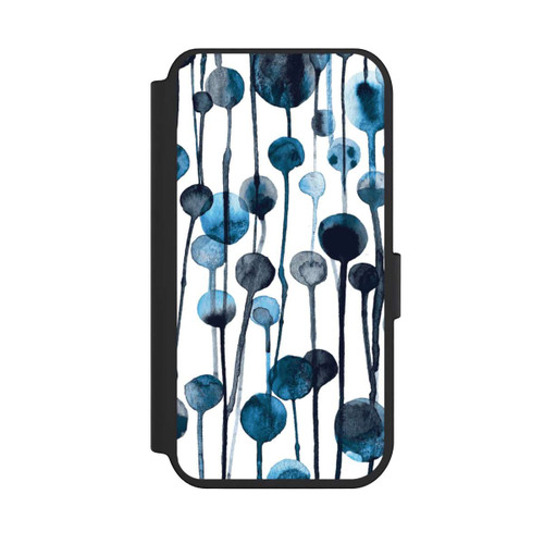 Apple iPhone 14 Pro NIVOflip Tropfende Punkte blau