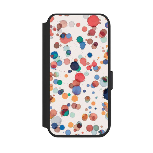 Apple iPhone 14 Pro NIVOflip Tropfen Aquarell Textur Blau Gelb