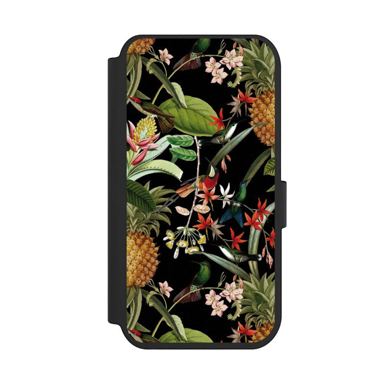 iPhone 14 Pro NIVOflip Exotische Blumen Paradiesvogel