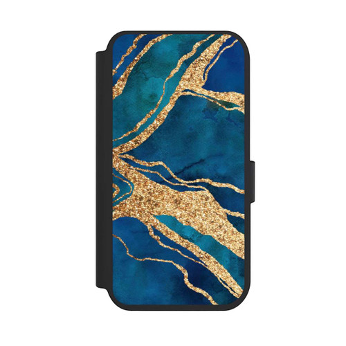Apple iPhone 14 Pro NIVOflip Edelstein Blaugold