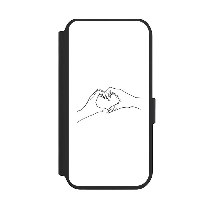 iPhone 14 Pro NIVOflip Herz Hände Line Art