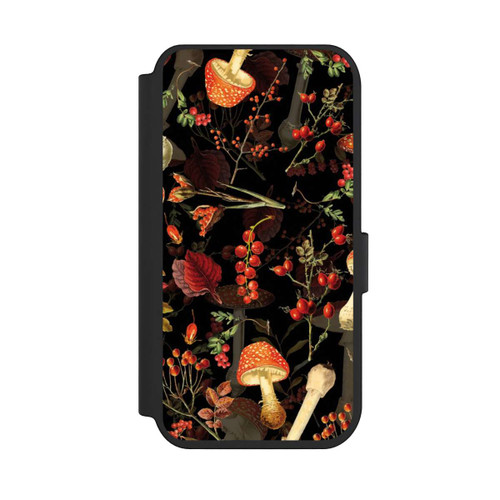 Apple iPhone 14 Pro NIVOflip Mushroom Pattern Black