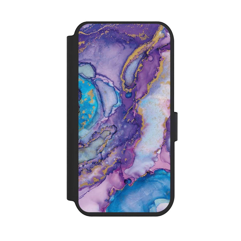 iPhone 14 Pro NIVOflip Strudel lila und blau