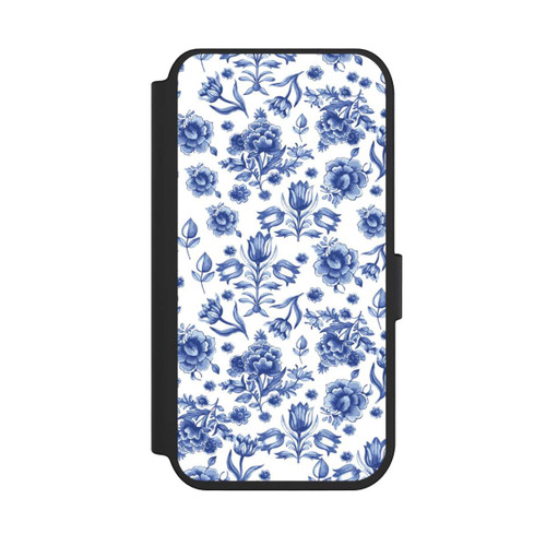 Apple iPhone 14 Pro NIVOflip Blaues Blumenmuster