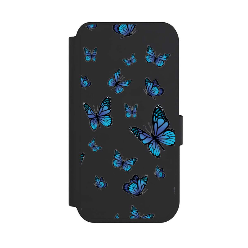 iPhone 14 Pro NIVOflip Schmetterlingmuster Transparent