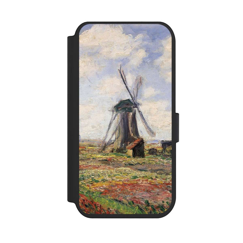iPhone 14 Pro NIVOflip Tulpenfelder mit der Rijnsburger Windmühle von Claude Monet