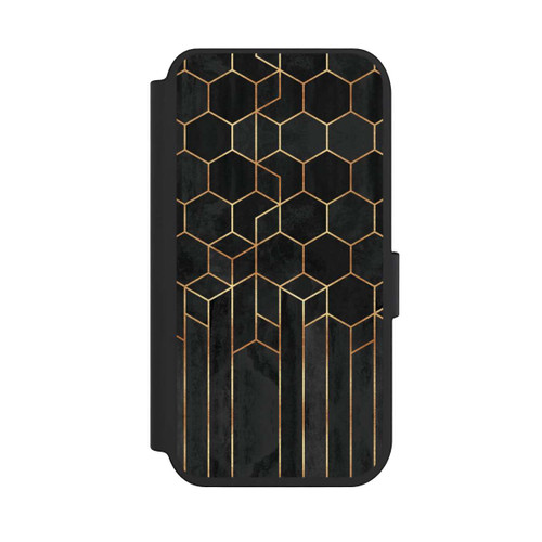Apple iPhone 14 Pro NIVOflip Schwarze Sechsecke