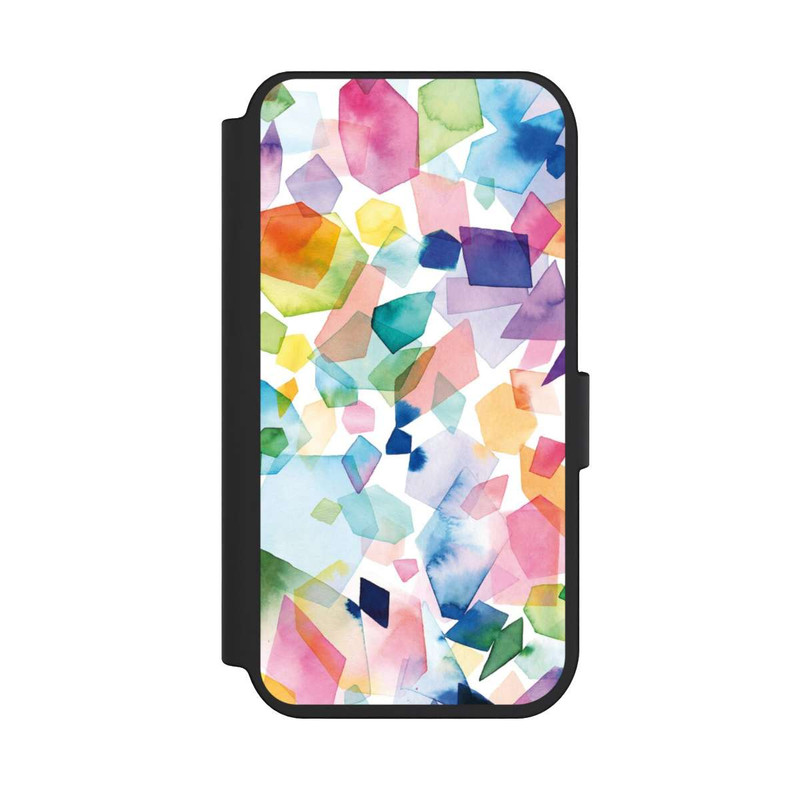 iPhone 14 Pro NIVOflip Bunte Aquarelledelsteine ​​und Diamanten