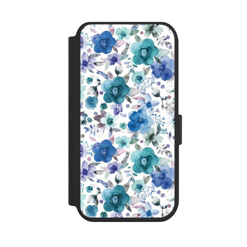 Apple iPhone 14 Pro NIVOflip Winterblumensträuße Blau