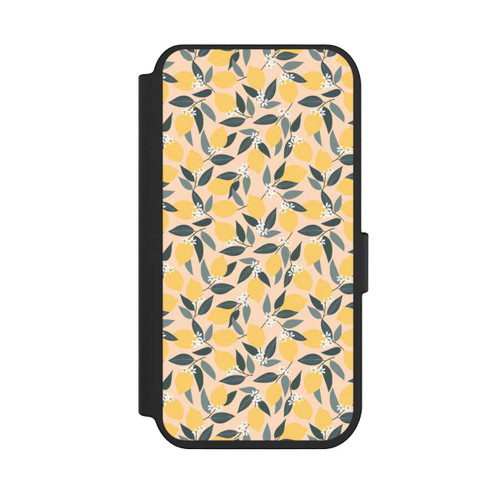 Apple iPhone 14 Pro NIVOflip Rosa Zitronen-Muster