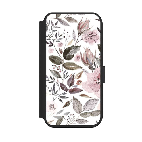 Apple iPhone 14 Pro NIVOflip Aquarell braune Rosenblüten