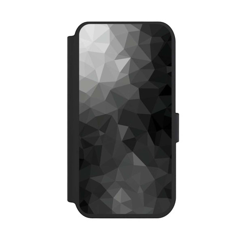 Apple iPhone 14 Pro NIVOflip Polygonal Mosaic Schwarz/Weiß