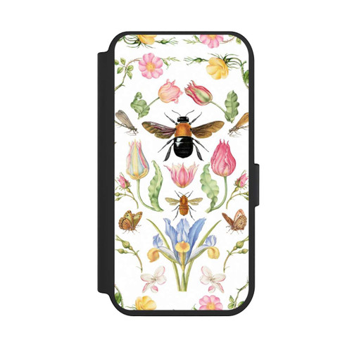 Apple iPhone 14 Pro NIVOflip Wildblumen mit Biene weiß