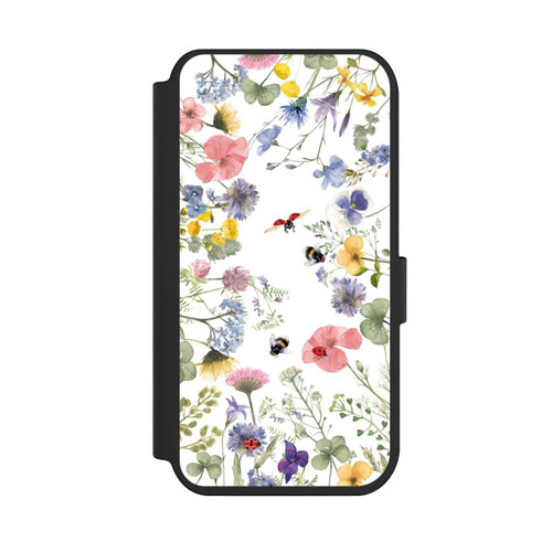 Apple iPhone 14 Pro NIVOflip Bunte Frühlingsblumen und Bienen